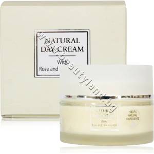 Nature Vie Дневен крем Nature Vie Natural Day Cream with Rose and Lavender Oil, p/n NV-01011 - Натурален дневен крем за лице с роза и лавандула (NV-01011 )