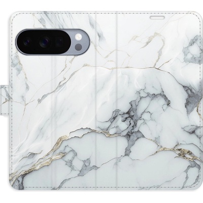 iSaprio Google Pixel 10 / 10 Pro SilverMarble 15 s kapsičkami na karty