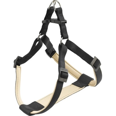 Ferplast Daytona P Large - Регулируем нагръдник за кучета с мека подложка, вратна обиколка 65-70 см, гръдна 66÷73 см. /20 мм. - бежово черен