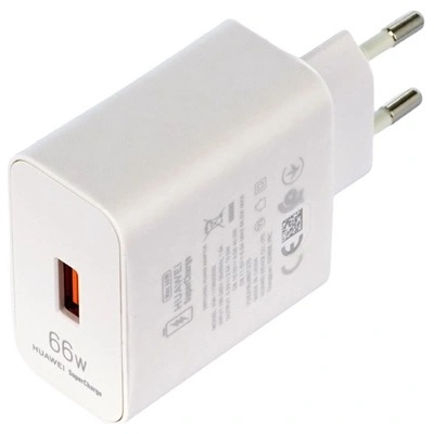 Honor Мрежово зарядно устройство HONOR SuperCharger с USB гнездо 66 W, бързо зарядно устройство, БЯЛО HN-110600E00 / HN-200330E00 (HN-110600E00 / HN-200330E00)
