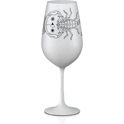 Petr Kmenta Porcelán Hodonín Sklenice na víno Štír Bílá 550 ml