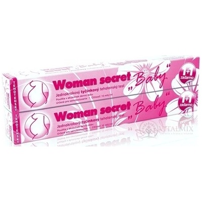 Woman secret BABY těhotenský test tyčinkovitý 2 ks
