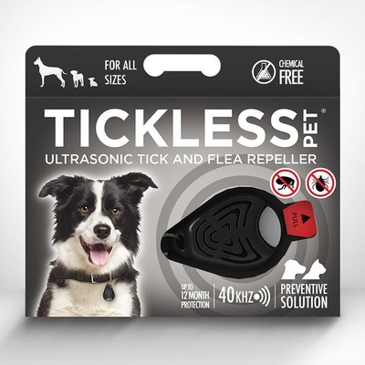 Tickless Ултразвуков репелент за кърлежи за животни tickless pet - черен