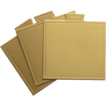 Horecano SERVING UTENCILS-Подложка за парче торта за еднократна употреба 100бр. КВАДРАТ 9х9cm (HC-931043) (01931043)