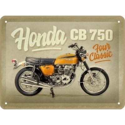 Plechová ceduľa Honda MC CB750 Four Classic, 20 x 15 cm