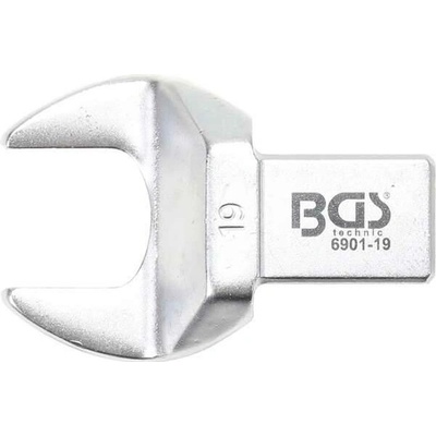 BGS Technic Nástrčný plochý otevřený klíč 19 mm s upnutím 14x18 mm BGS 6901-19