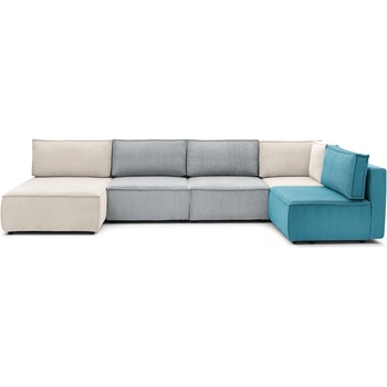 Bobochic Променлив ъглов U-образен диван от велур Nihad modular - Bobochic Paris (101214)