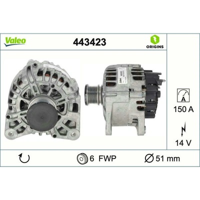generátor VALEO 443423 VA 443423