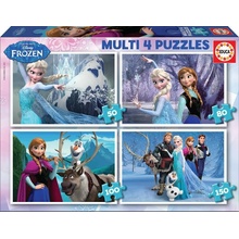 Educa 16173 cardboard multi Disney Frozen Ľadové kráľovstvo 150,100,80,50 dielov