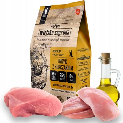 Wiejska Zagroda KITTEN morka s kuracím mäsom 0,4 kg
