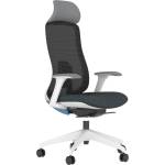 Antares Работен стол Antares DARIO GREY, до 120кг, дамаска/мрежа, синхронен механизъм, коригиране на дълбочината, заключване в позиция, лумбална опора, ергономичен, сив (DARIO-GREY)