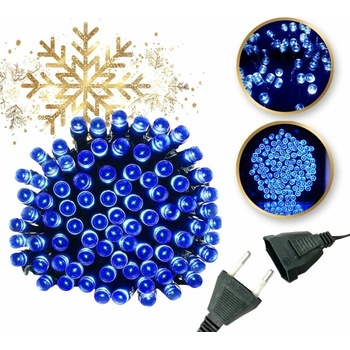 JAKS Vianočná svetelná reťaz 100 LED 8 m modrá