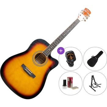 Pasadena SG028CE SET Vintage Sunburst Електро-акустична китара Дреднаут