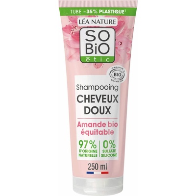 LÉA NATURE SO BiO étic šampon s mandlovým mlékem a rýžovými bílkovinami 250 ml