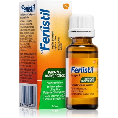 FENISTIL POR 1MG/ML POR GTT SOL 1X20ML – Zboží Mobilmania