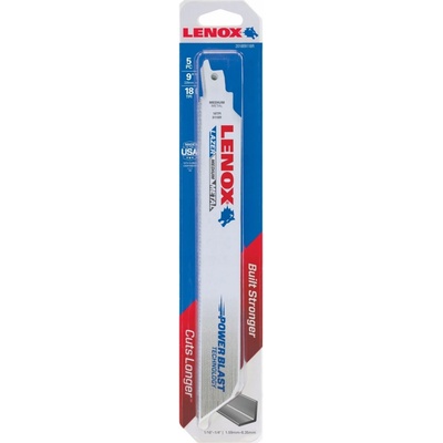 LENOX 201809118R pilky do ocasky BIM Lazer metal 229x25x0,9mm 18 TPI, kovy střední tloušťky, 5 ks