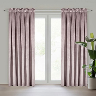 Design 91 ZATEMŇOVACÍ ZÁVES NA PÁSKE ROSA 140X270 CM PÚDROVÁ