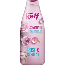 Keff Hydratační šampón na vlasy Růže a Kukui olej 500 ml