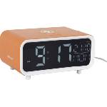Karlsson Будилник Chunky LED, оранжев, с индукционно зареждане (KA6054YE) Будилник