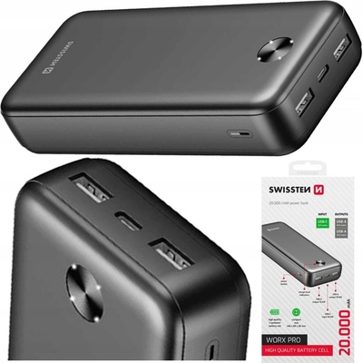 Swissten 20000 mAh Worx Pro černá 22013961