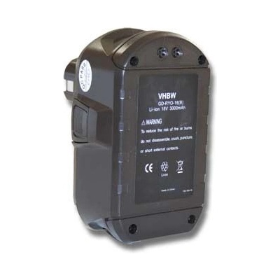VHBW Батерия за Ryobi BPL-1815 / BPL-1820, 18 V, 3.0 Ah (800105175)
