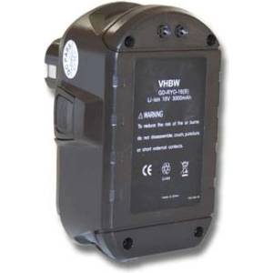 VHBW Батерия за Ryobi BPL-1815 / BPL-1820, 18 V, 3.0 Ah (800105175)