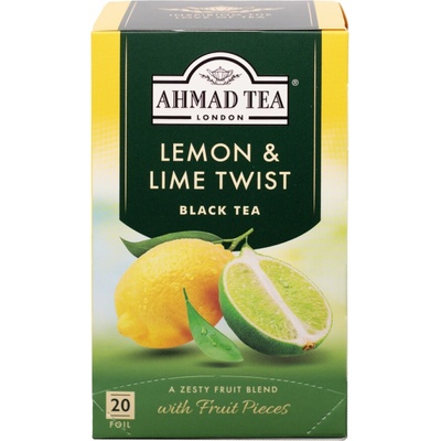 Ahmad Tea černý čaj s citronem a limetkou 20 sáčků