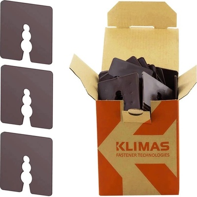 Klimas Wkret-Met 50ks - 2mm Dištančné podložky 50x50mm - PVC DW-02(50)