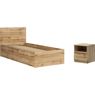BRW Tetrix B s nočním stolkem S442-LOZ/90/B+KOM1S dub wotan