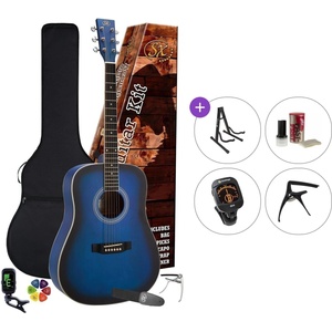 SX SD104KBUS Premium SET Blue Sunburst Акустична китара