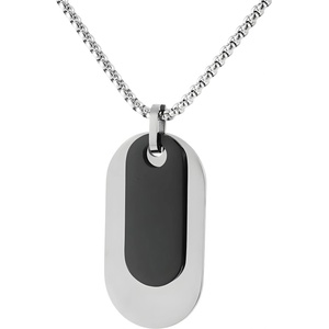 HARAHU Колие tr-34243 - Сребристо / Черно kp34243