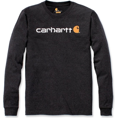Carhartt WIP Мъжка блуза с дълъг ръкав Carhartt Core Logo L/S Longsleeve - Carbon Heather - размер XXL (016-7683-0515)