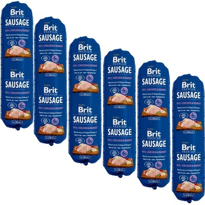 BRIT Sausage Chicken & Rabbit 6 x 0,8 kg