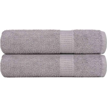 vidaXL Кърпи за ръце FROGN 2 бр. сиви 50x100 см 360 г/м2 (136830)