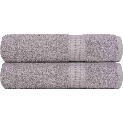 vidaXL Кърпи за ръце FROGN 2 бр. сиви 50x100 см 360 г/м2 (136830)