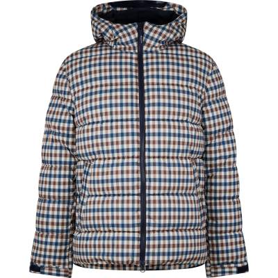 AQUASCUTUM Яке AQUASCUTUM Men's Checked Puffer Water Resistant Wind Resistant PrimaLoft Jacket - Check