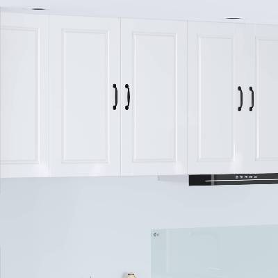 vidaXL Стенен шкаф PORTO Лъскаво бяло 80 x 31 x 80 см Инженерно дърво (885409)