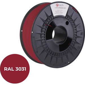 C-Tech 3DF-P-ASA1.75-3031 3D филамент, PREMIUM LINE, ASA, RAL3031, 1, 75mm, 1000g, Ориенталско червено (Oriental red) (3DF-P-ASA1.75-3031)