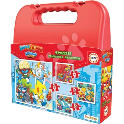 Educa Superthings Progressive 12-16-20-v kufříku 25 dílků