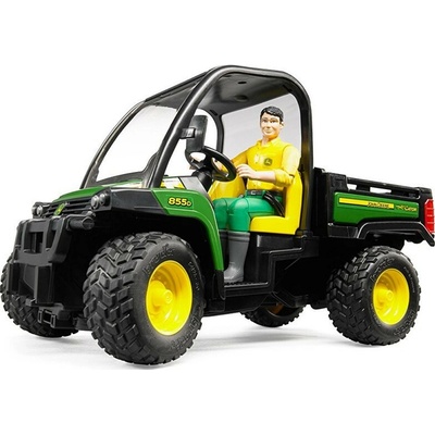 Bruder John Deere Gator XUV 855D s figúrkou šoféra 02490 1:16