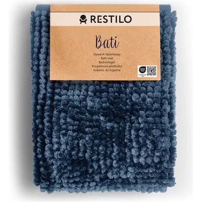 Restilo Тъмносин килим за баня 70x120 cm Bati - Restilo (190000669)