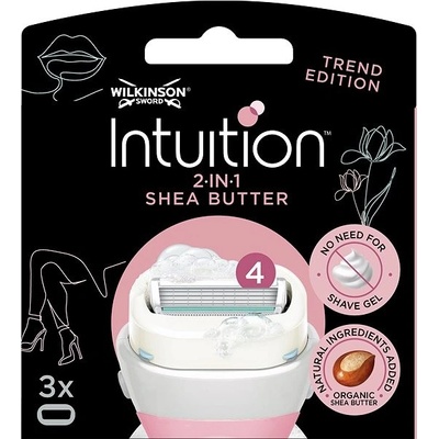 Wilkinson Sword Intuition 2in1 Shea Butter 3 ks