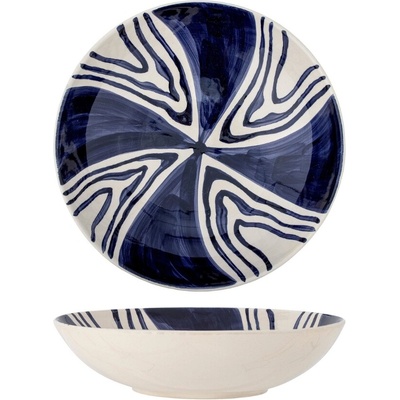 Bloomingville Shama Kameninová mísa modrá 33,5 cm