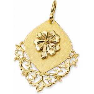 Златна висулка , , Детелина’’ 3.80гр
