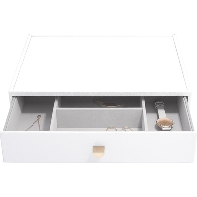 Stackers Ковчеже за бижута Stackers Pebble дълбоко с чекмедже supersize бяло (75904)