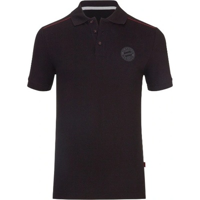 Polokošeľa Bayern München black Logo čierna