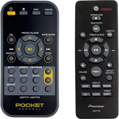 GENERAL Pioneer axd7738 - дистанционно управление дубликат (axd7738)