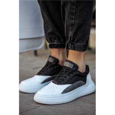 Chekich Мъжки обувки CH115 - Бели с Черен #359658 (359658_Бяло)