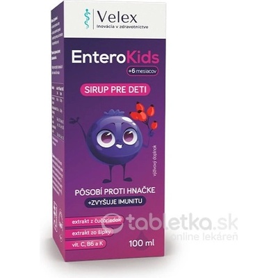 Velex EnteroKids sirup pre deti od 6 mesiacov 100 ml