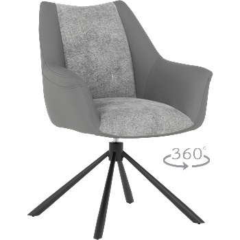 Carmen Трапезен стол tempe - тъмносив (3532355)